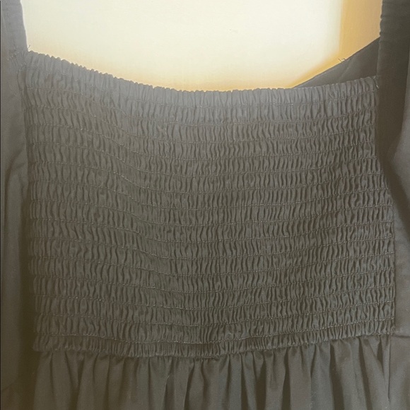 Abercrombie & Fitch Black Puff Sleeve Mini Dress size Large - Picture 11 of 12